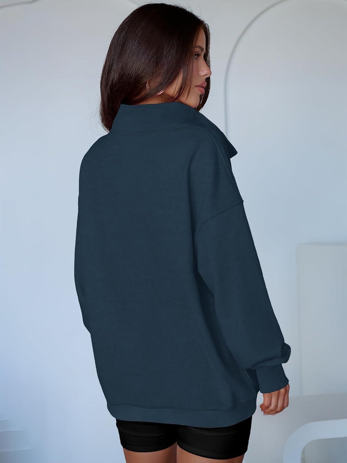imageANRABESS Womens Oversized Sweatshirt Long Sleeve Henley Pullover Tops 2025 Fall Casual Button Loose Fit Teens Fashion OutfitsNavy Blue