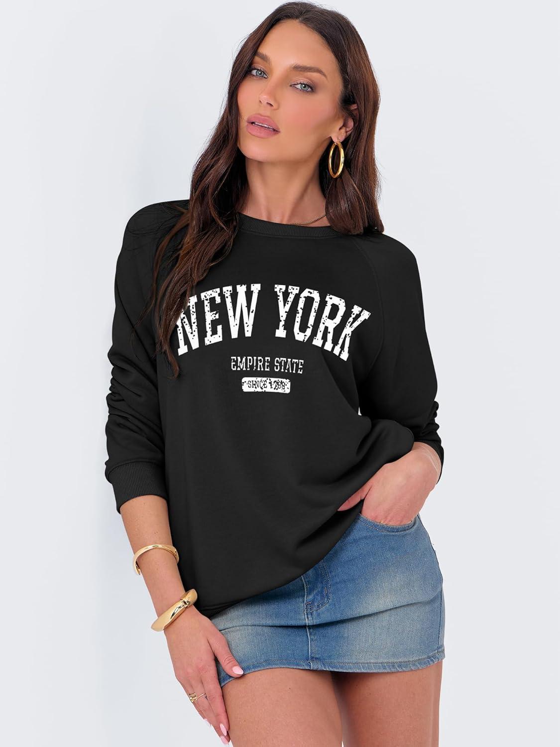 imageANRABESS Womens Oversized Sweatshirts Crewneck Long Sleeve Pullover Hoodies Graphic Cute Teen Girls Clothes 2025 Fall OutfitsBlack  New York
