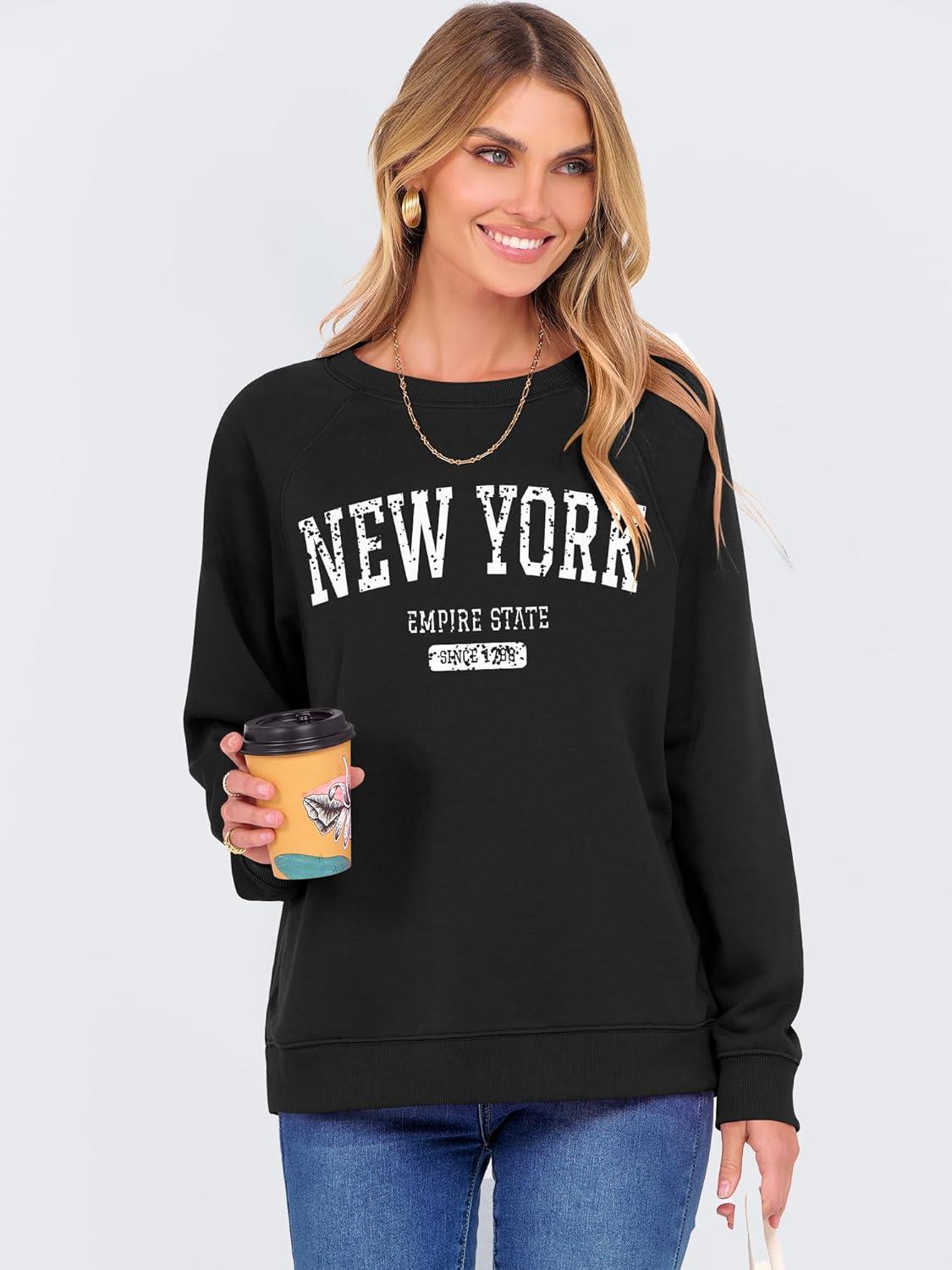 imageANRABESS Womens Oversized Sweatshirts Crewneck Long Sleeve Pullover Hoodies Graphic Cute Teen Girls Clothes 2025 Fall OutfitsBlack  New York