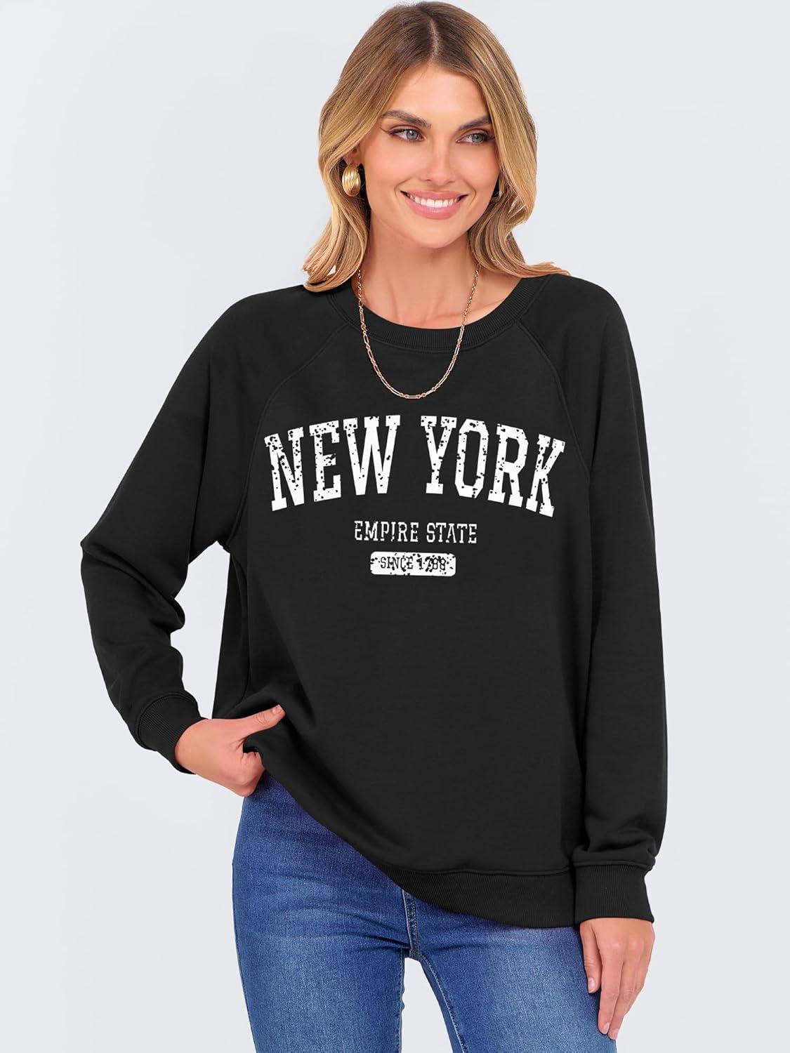 imageANRABESS Womens Oversized Sweatshirts Crewneck Long Sleeve Pullover Hoodies Graphic Cute Teen Girls Clothes 2025 Fall OutfitsBlack  New York