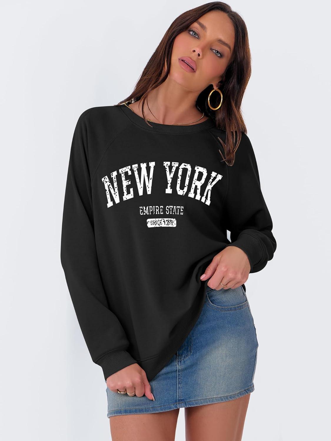 imageANRABESS Womens Oversized Sweatshirts Crewneck Long Sleeve Pullover Hoodies Graphic Cute Teen Girls Clothes 2025 Fall OutfitsBlack  New York