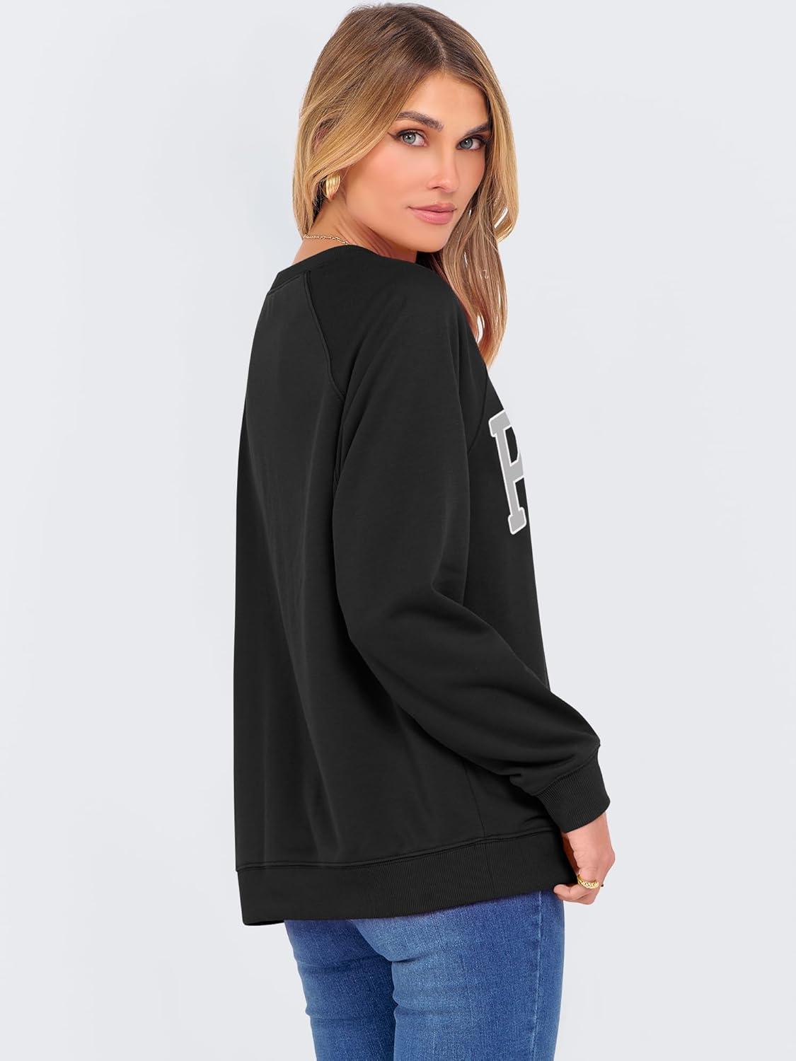 imageANRABESS Womens Oversized Sweatshirts Crewneck Long Sleeve Pullover Hoodies Graphic Cute Teen Girls Clothes 2025 Fall OutfitsBlack  Paris