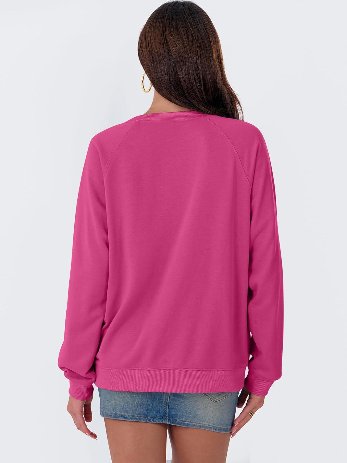 imageANRABESS Womens Oversized Sweatshirts Crewneck Long Sleeve Pullover Hoodies Graphic Cute Teen Girls Clothes 2025 Fall OutfitsHot Pink  Charleston