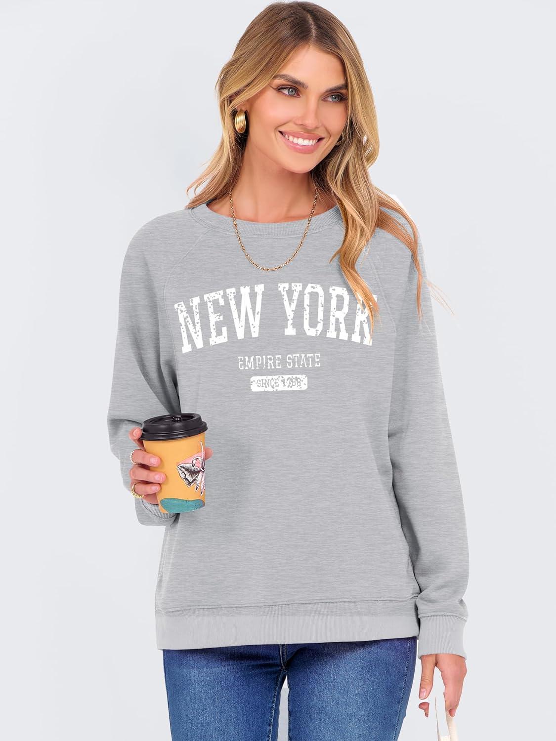 imageANRABESS Womens Oversized Sweatshirts Crewneck Long Sleeve Pullover Hoodies Graphic Cute Teen Girls Clothes 2025 Fall OutfitsLight Grey  New York