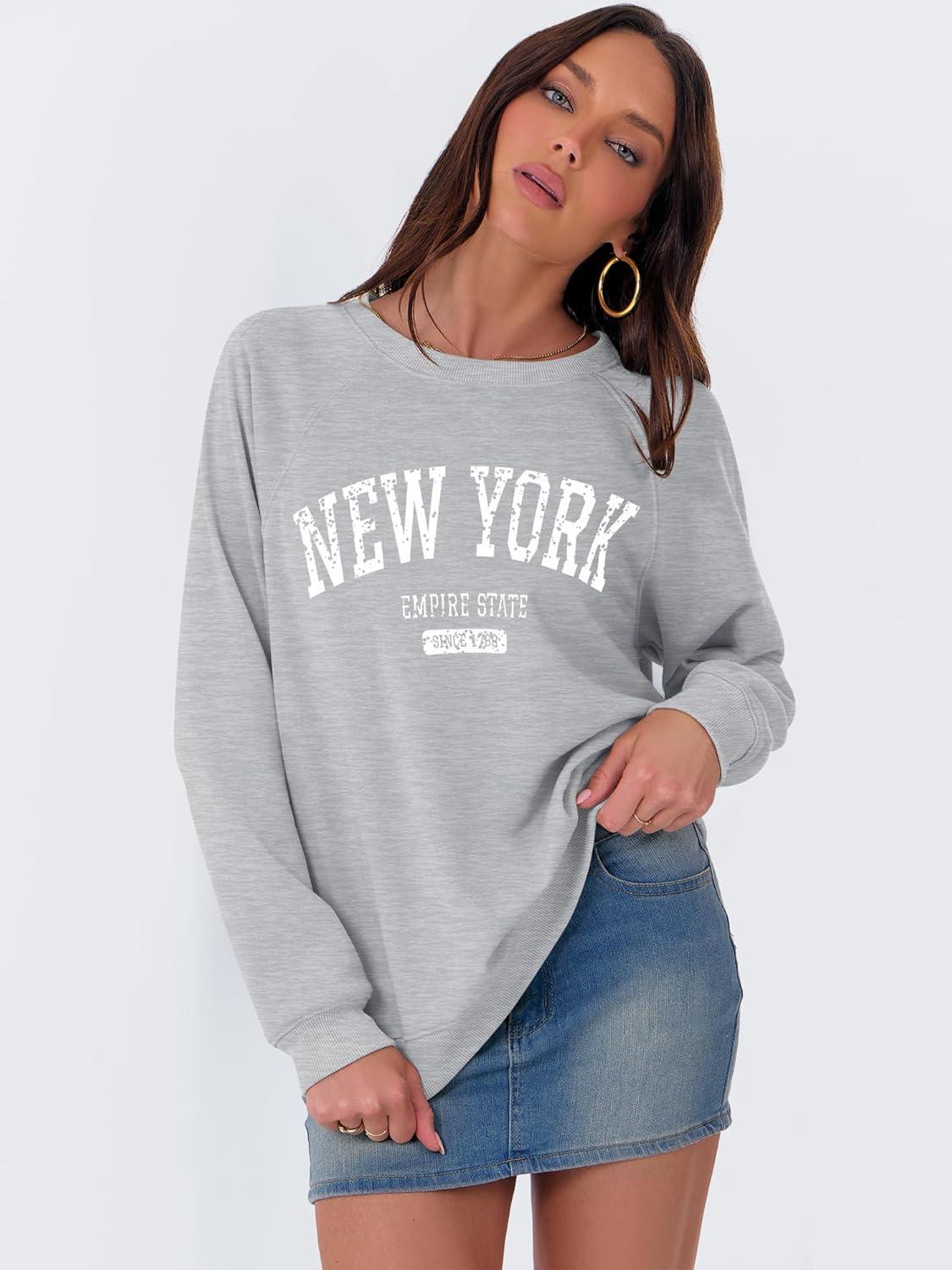 imageANRABESS Womens Oversized Sweatshirts Crewneck Long Sleeve Pullover Hoodies Graphic Cute Teen Girls Clothes 2025 Fall OutfitsLight Grey  New York