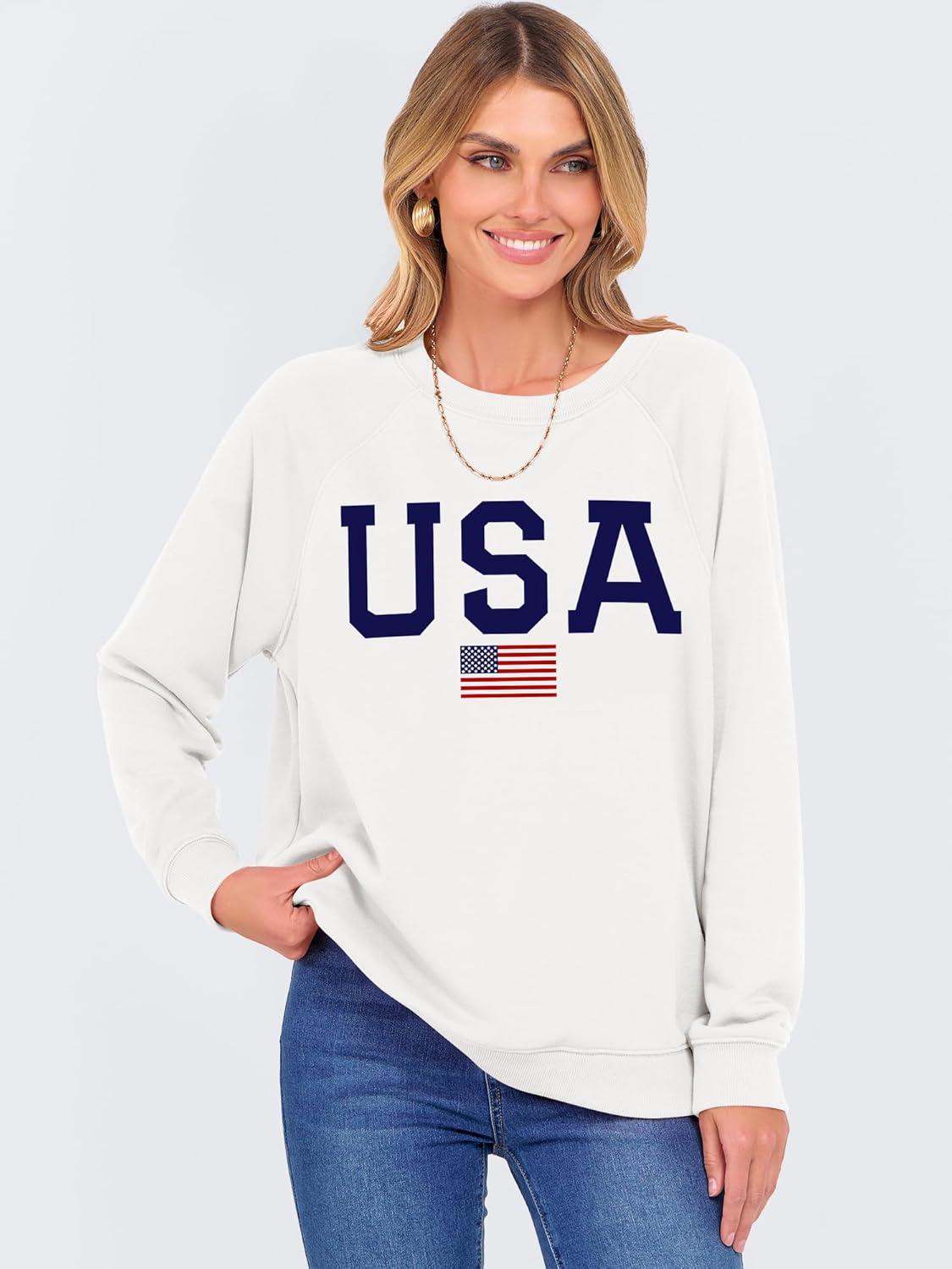 imageANRABESS Womens Oversized Sweatshirts Crewneck Long Sleeve Pullover Hoodies Graphic Cute Teen Girls Clothes 2025 Fall OutfitsWhite  Flag