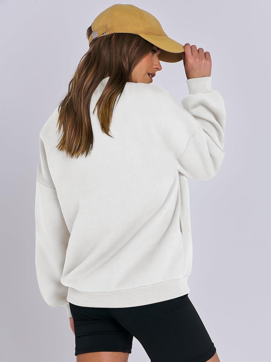 imageANRABESS Womens Zip up Oversized Sweatshirts Fleece jacket Coat Long Sleeve Casual Hoodie 2025 Fall Teen Girl Top ClothesBeige