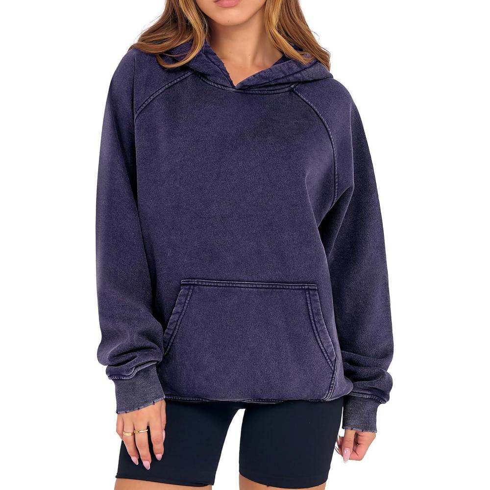 imageANRABESS Womens Acid Wash Hoodie Oversized Long Sleeve 2025 Fall Fashion SweatshirtsNavy Blue