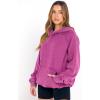imageANRABESS Womens Acid Wash Hoodie Oversized Long Sleeve 2025 Fall Fashion SweatshirtsHot Pink