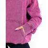 imageANRABESS Womens Acid Wash Hoodie Oversized Long Sleeve 2025 Fall Fashion SweatshirtsHot Pink