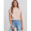 imageANRABESS Womens Mock Neck Sleeveless Sweater Vest Casual Cap Sleeve Knit Pullover Tank Tops 2025 Fall ClothesApricot