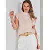 imageANRABESS Womens Mock Neck Sleeveless Sweater Vest Casual Cap Sleeve Knit Pullover Tank Tops 2025 Fall ClothesApricot