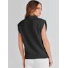 imageANRABESS Womens Mock Neck Sleeveless Sweater Vest Casual Cap Sleeve Knit Pullover Tank Tops 2025 Fall ClothesBlack