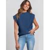 imageANRABESS Womens Mock Neck Sleeveless Sweater Vest Casual Cap Sleeve Knit Pullover Tank Tops 2025 Fall ClothesDark Blue