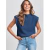 imageANRABESS Womens Mock Neck Sleeveless Sweater Vest Casual Cap Sleeve Knit Pullover Tank Tops 2025 Fall ClothesDark Blue