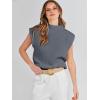 imageANRABESS Womens Mock Neck Sleeveless Sweater Vest Casual Cap Sleeve Knit Pullover Tank Tops 2025 Fall ClothesDeep Grey