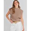 imageANRABESS Womens Mock Neck Sleeveless Sweater Vest Casual Cap Sleeve Knit Pullover Tank Tops 2025 Fall ClothesKhaki