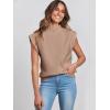 imageANRABESS Womens Mock Neck Sleeveless Sweater Vest Casual Cap Sleeve Knit Pullover Tank Tops 2025 Fall ClothesKhaki