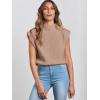 imageANRABESS Womens Mock Neck Sleeveless Sweater Vest Casual Cap Sleeve Knit Pullover Tank Tops 2025 Fall ClothesKhaki