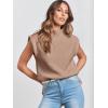 imageANRABESS Womens Mock Neck Sleeveless Sweater Vest Casual Cap Sleeve Knit Pullover Tank Tops 2025 Fall ClothesKhaki