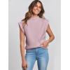 imageANRABESS Womens Mock Neck Sleeveless Sweater Vest Casual Cap Sleeve Knit Pullover Tank Tops 2025 Fall ClothesLight Pink