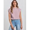 imageANRABESS Womens Mock Neck Sleeveless Sweater Vest Casual Cap Sleeve Knit Pullover Tank Tops 2025 Fall ClothesLight Pink