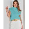 imageANRABESS Womens Mock Neck Sleeveless Sweater Vest Casual Cap Sleeve Knit Pullover Tank Tops 2025 Fall ClothesMint