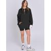 imageANRABESS Womens Oversized Hoodie Quarter Zip Sweatshirts 2025 Fall Winter Tunic Pullover Top Trendy Teen Girls Preppy ClothesBlack