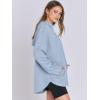 imageANRABESS Womens Oversized Hoodie Quarter Zip Sweatshirts 2025 Fall Winter Tunic Pullover Top Trendy Teen Girls Preppy ClothesSky Blue