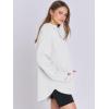 imageANRABESS Womens Oversized Hoodie Quarter Zip Sweatshirts 2025 Fall Winter Tunic Pullover Top Trendy Teen Girls Preppy ClothesWhite