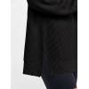 imageANRABESS Womens Oversized Long Sleeve Shirts Ribbed Knit Tunic Tops Side Spilt Casual 2025 Fall OutfitsBlack
