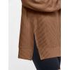 imageANRABESS Womens Oversized Long Sleeve Shirts Ribbed Knit Tunic Tops Side Spilt Casual 2025 Fall OutfitsBrown
