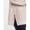 imageANRABESS Womens Oversized Long Sleeve Shirts Ribbed Knit Tunic Tops Side Spilt Casual 2025 Fall OutfitsFair Pink
