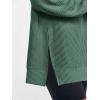 imageANRABESS Womens Oversized Long Sleeve Shirts Ribbed Knit Tunic Tops Side Spilt Casual 2025 Fall OutfitsGreen