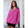 imageANRABESS Womens Oversized Sweatshirt Long Sleeve Henley Pullover Tops 2025 Fall Casual Button Loose Fit Teens Fashion OutfitsHot Pink