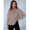 imageANRABESS Womens Oversized Sweatshirt Long Sleeve Henley Pullover Tops 2025 Fall Casual Button Loose Fit Teens Fashion OutfitsMocha