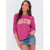 imageANRABESS Womens Oversized Sweatshirts Crewneck Long Sleeve Pullover Hoodies Graphic Cute Teen Girls Clothes 2025 Fall OutfitsHot Pink  Charleston