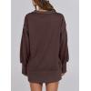 imageANRABESS Womens Sweatshirts Oversized Casual Loose Button Up Henley Pullover Top High Low Split 2025 Fall Fashion OutfitsCoffee