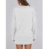 imageANRABESS Womens Sweatshirts Oversized Casual Loose Button Up Henley Pullover Top High Low Split 2025 Fall Fashion OutfitsLight Grey