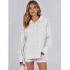 imageANRABESS Womens Sweatshirts Oversized Casual Loose Button Up Henley Pullover Top High Low Split 2025 Fall Fashion OutfitsLight Grey