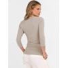 imageANRABESS Womens Tops 34 Sleeve V Neck Ribbed Knit Slim Fit Shirts Basic Tee 2025 Fall Outfits Casual Tshirt Fashion ClothesBeige