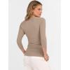 imageANRABESS Womens Tops 34 Sleeve V Neck Ribbed Knit Slim Fit Shirts Basic Tee 2025 Fall Outfits Casual Tshirt Fashion ClothesLight Camel