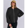 imageANRABESS Womens Zip up Oversized Sweatshirts Fleece jacket Coat Long Sleeve Casual Hoodie 2025 Fall Teen Girl Top ClothesBlack