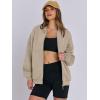 imageANRABESS Womens Zip up Oversized Sweatshirts Fleece jacket Coat Long Sleeve Casual Hoodie 2025 Fall Teen Girl Top ClothesBrown