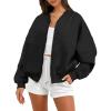 imageANRABESS Womens Zip up Oversized Sweatshirts Fleece jacket Coat Long Sleeve Casual Hoodie 2025 Fall Teen Girl Top ClothesBlack
