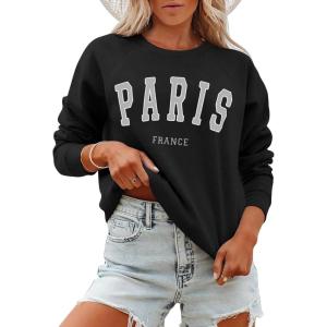 imageANRABESS Womens Oversized Sweatshirts Crewneck Long Sleeve Pullover Hoodies Graphic Cute Teen Girls Clothes 2025 Fall OutfitsBlack  Paris