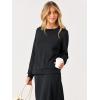 imageANRABESS 2 Piece Skirt Sets For Women Fall Dresses 2025 Long Sleeve Top and Midi Skirts Lounge Travel Outfits Winter ClothesBlack