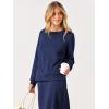 imageANRABESS 2 Piece Skirt Sets For Women Fall Dresses 2025 Long Sleeve Top and Midi Skirts Lounge Travel Outfits Winter ClothesNavy Blue
