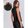 imageANRABESS Women 2 Piece Outfits Summer Lounge Sets Mock Neck Top Wide Leg Pants Casual Fashion Tracksuit 2025 Travel ClothesBlack