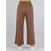 imageANRABESS Women 2 Piece Outfits Summer Lounge Sets Mock Neck Top Wide Leg Pants Casual Fashion Tracksuit 2025 Travel ClothesBrown